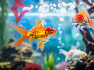 Goldfish in Aquarium