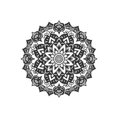 Mandala outline icon. Vector illustration design.