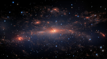 Detailed Photo of Universe: Galaxies, Stars, and Planets Revealed in Intricate Detail