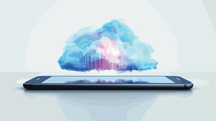 Cloud computing. Server for data storage. Technology