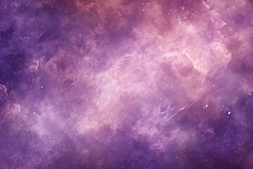 Lilac nebula background with stars and sand