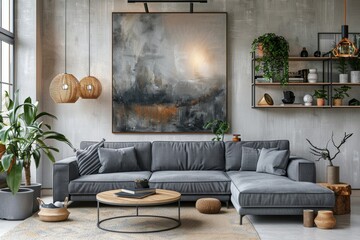 Cozy living room. Modern interior.