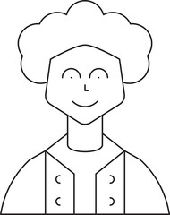 Man Character Avatar Thin Line