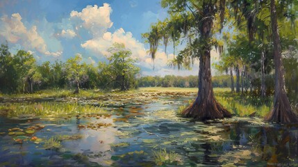 forest in the morning