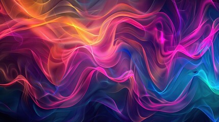 Obraz premium Abstract Energy Wave Composition