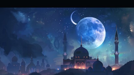Islamic background, Eid mubarak, ramdan mubarak