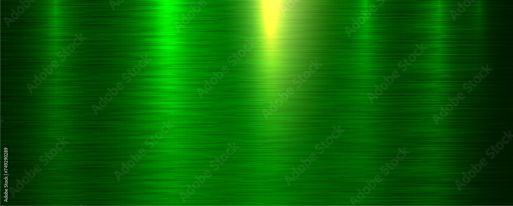 Canvas Prints green brushed metal texture background, shiny lustrous metallic 3d background.