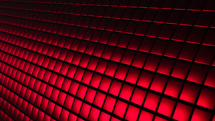 Red metallic background, metal modern 3D  technology geometric  wallpaper.