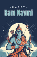 Ram Navami Social media template 