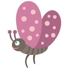 butterfly caterpillar cocoons flat cartoon vector art, png transparent background