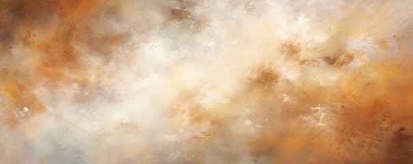 White nebula background with stars and sand