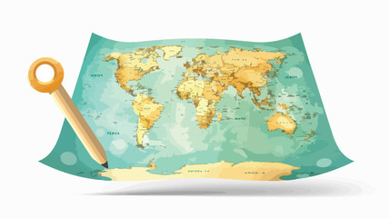 location map world white background isolated background