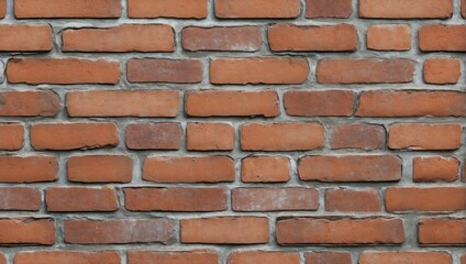 Fototapeta premium Seamless Texture of Weathered Brown Brick Wall. AI Generated