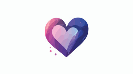 Heart icon on a white background. love vector illustration