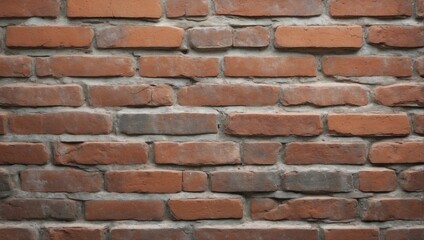 Obraz premium Intricate Pattern of Red and Brown Brick Wall. AI Generated