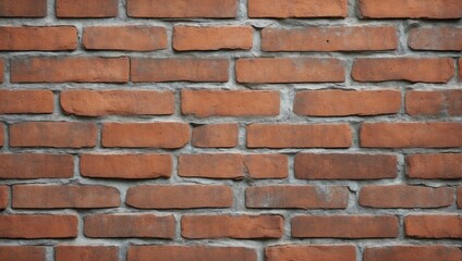 Obraz premium Seamless Pattern of Old Red Brick Wall. AI Generated
