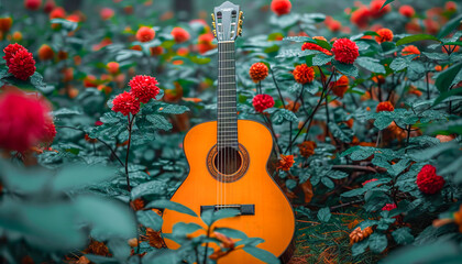 Guitar in nature, International Guitar Month, April 