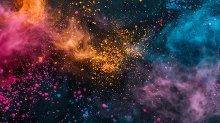 background with colorful holi space
