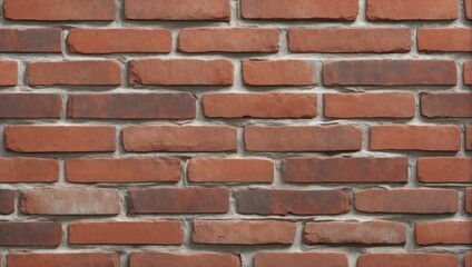 Fototapeta premium Industrial Red Brick Wall Seamless Texture. AI Generated