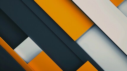 Business presentations background with orange, gray and black rectangles.