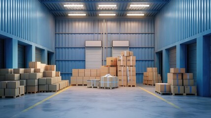 sme Storage area for preparing to deliver to customers.Sme business that is successful in selling products.online shopping concept.