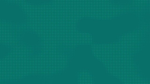 Abstract technology corporate background green digital dots and grid looping texture