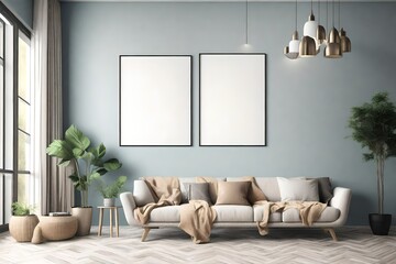 modern living room with sofa