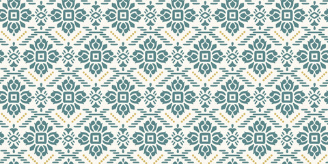 Ethnic geometric seamless pattern. Modern abstract design for paper, cover, fabric, interior decor and other - 749300075