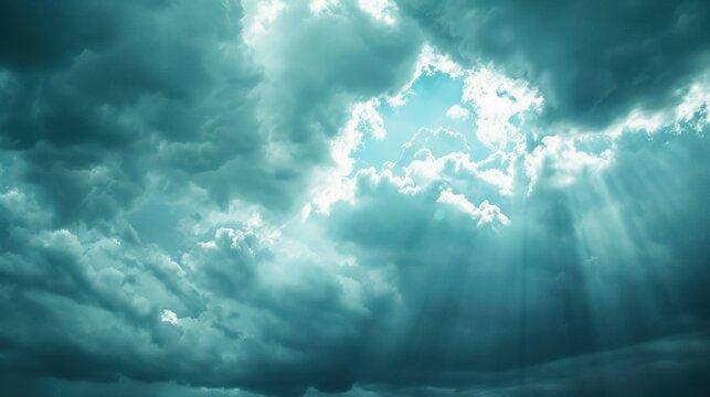 sky with storm and electrifier.