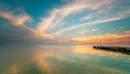 A background that exudes a sense of tranquility, like a soft pastel sunset with wispy clouds