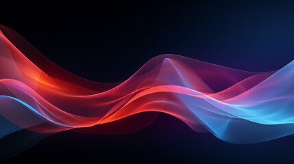 Obraz premium Colorful wavy background with paper cut style. background or wallpaper