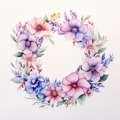 Watercolor Flowers Design