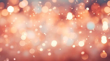Festive background with bokeh lights.
