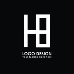 HB HB Logo Design, Creative Minimal Letter HB HB Monogram