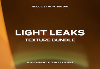 Light Leak Film Frame Overlay Texture Pack Bundle Effect Surface