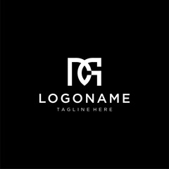 letter MCG or MGC logo concept vector icon