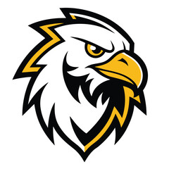 Eagle head logo vector illustration