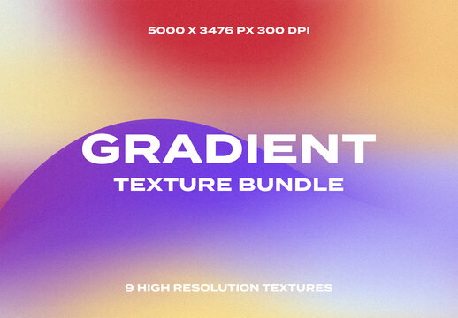 Gradient Noise Grain Colorfull Colored Overlay Texture Pack Bundle Effect Surface