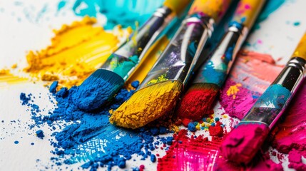 Obraz premium brushes and paints
