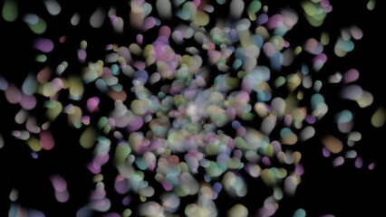 abstract background with flowers