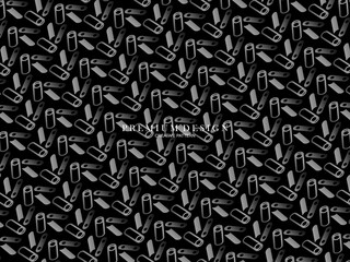 Black metal texture steel background. Perforated metal sheet. Premium dark background.	
