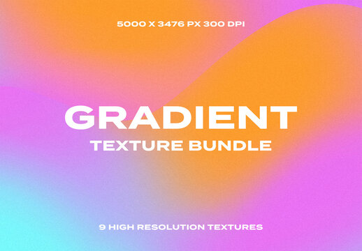 Gradient Noise Grain Colorfull Colored Overlay Texture Pack Bundle Effect Surface