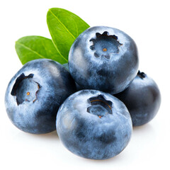 Obraz premium Blaubeeren isoliert auf weißen Hintergrund, Freisteller