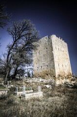 Burç, Byzantine tower. Town of Uzuncaburç (diocesarea). Silifke.Eastern Mediterranean.Turkey.
