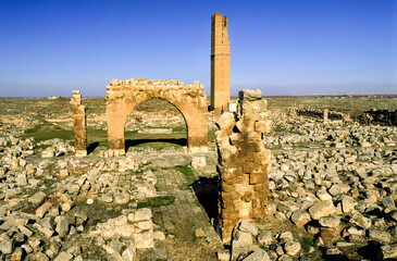 Ruins of the mosque Ulu Cami(s.VIII). Harran.Southeast Anatolia.Turquia.