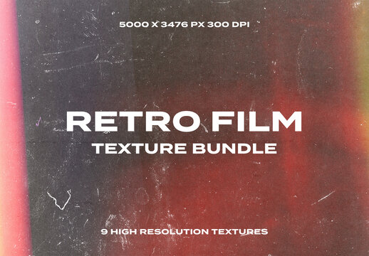 Retro Film Leaks Frame Light Photo Analogue Overlay Texture Pack Bundle Effect Surface