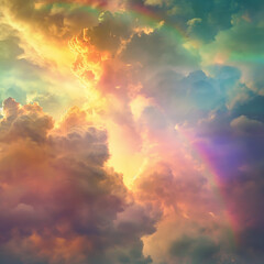 空と雲と虹