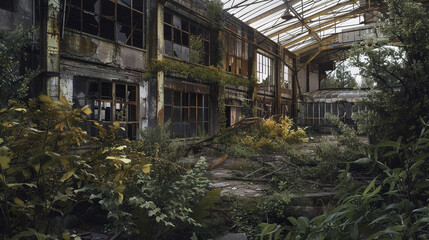 Eerie Abandoned Building Ruins