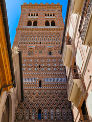Mudejar tower of San Martin in Teruel, Aragon - 749312693