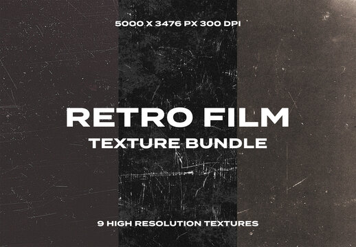 Retro Film Leaks Frame Light Photo Analogue Overlay Texture Pack Bundle Effect Surface